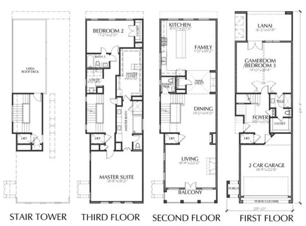 Townhouse Plan E2306 A1.1