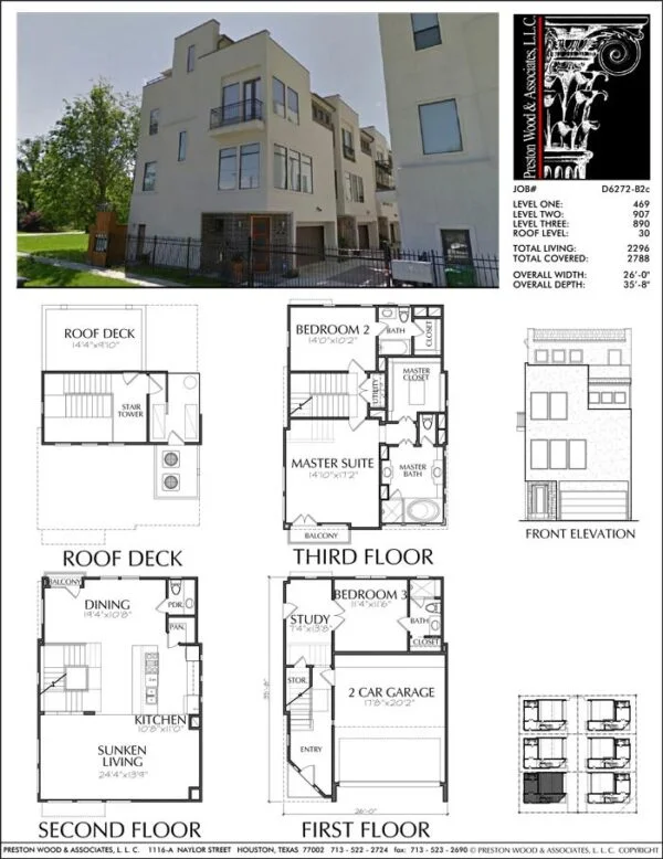 Townhouse Plan D6272 B2c