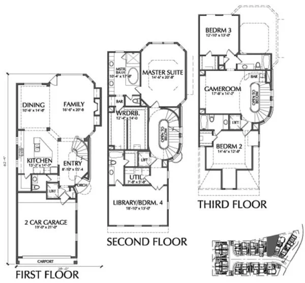 Townhouse Plan D9095 C LOT-14