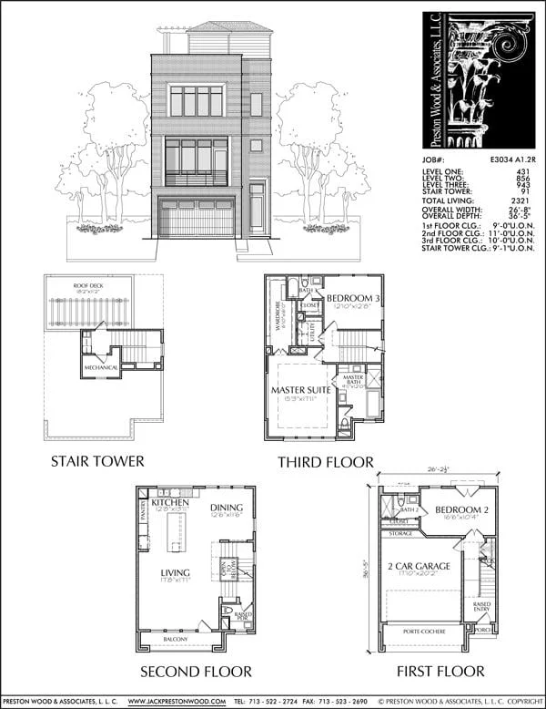 Townhouse Plan E3034 A1.2R