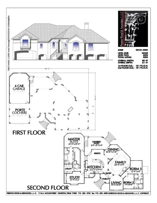 Two Story House Plan D3101