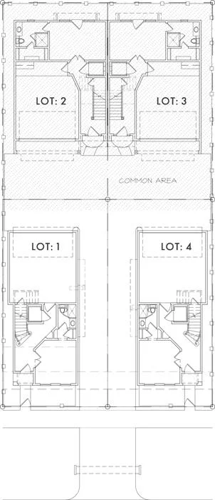 Duplex Townhouse Plan D9132 LOTS 2&3