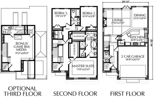 Townhouse Plan E0108 A1.3