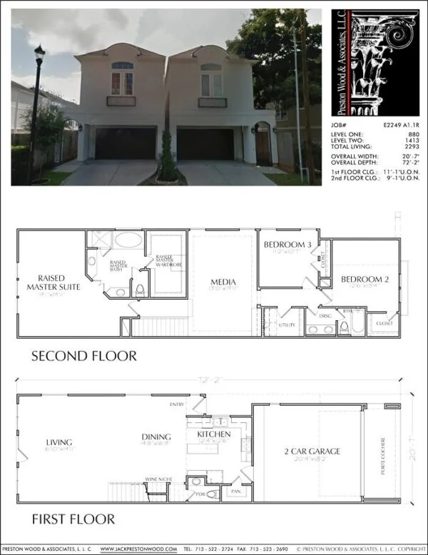 Townhouse Plan E2249 A1.1